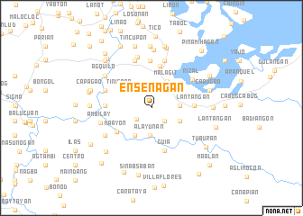 map of Enseñagan