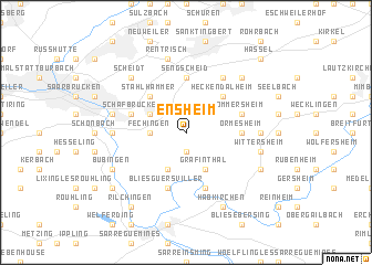 map of Ensheim