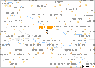 map of Ensingen