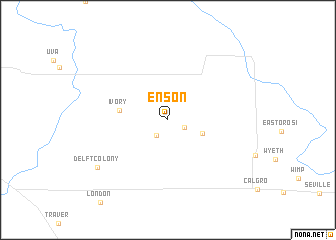 map of Enson