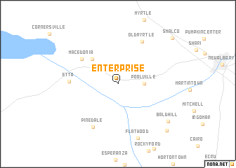 map of Enterprise