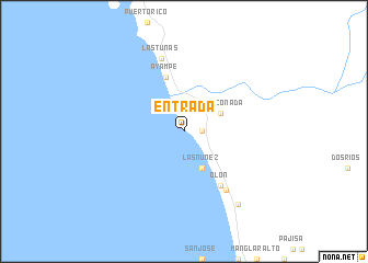 map of Entrada