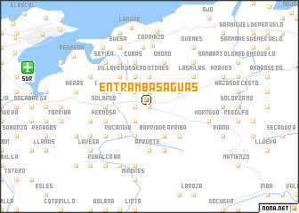 map of Entrambasaguas