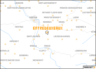 map of Entre-deux-Eaux