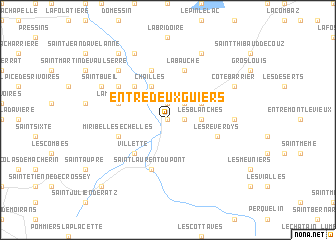 map of Entre-deux-Guiers