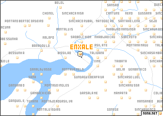 map of Enxalé