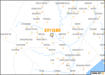 map of Enyigba