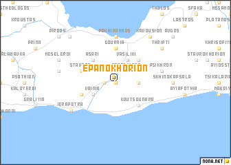 map of Epáno Khoríon