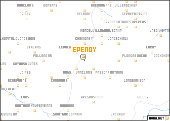 map of Épenoy