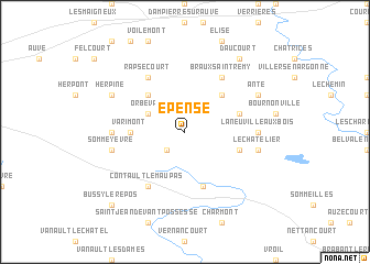 map of Épense