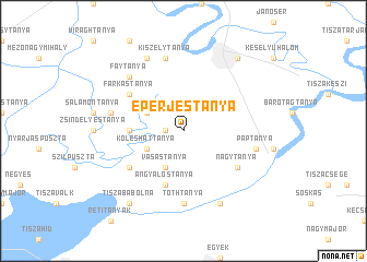 map of Eperjestanya