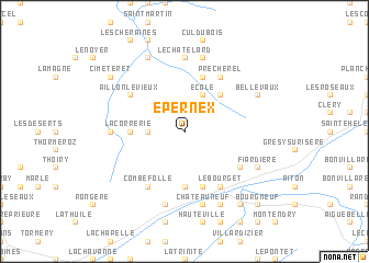 map of Épernex