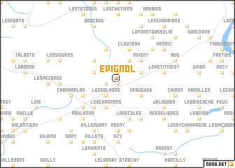 map of Épignol