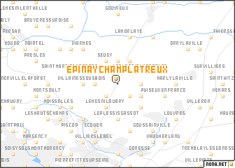 map of Épinay-Champlâtreux