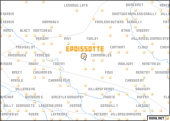 map of Époissotte