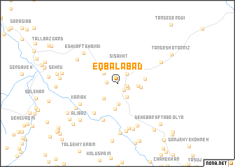 map of Eqbālābād