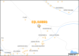 map of Eqlīdābād