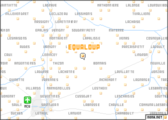 map of Équaloup