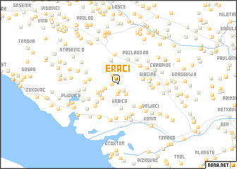 map of Eraci