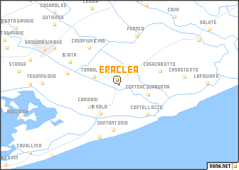 map of Eraclea