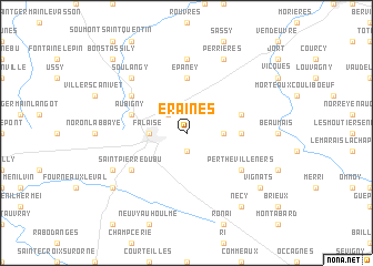 map of Éraines