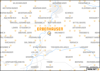 map of Erbenhausen