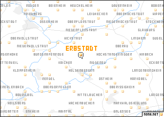map of Erbstadt