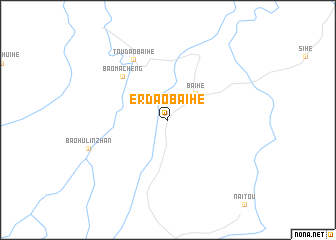 map of Erdaobaihe