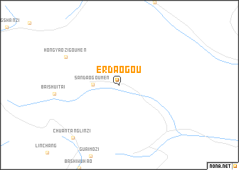 map of Erdaogou