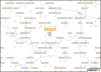 map of Erden