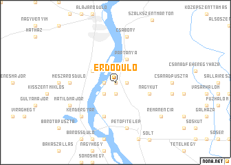 map of Erdődůlő