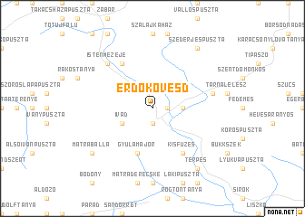 map of Erdőkövesd