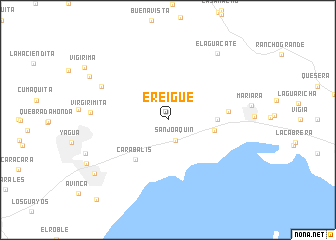 map of Ereigue