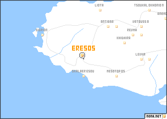 map of Eresós