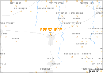 map of Ereszvény