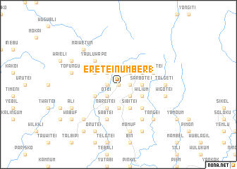 map of Eretei Number 1