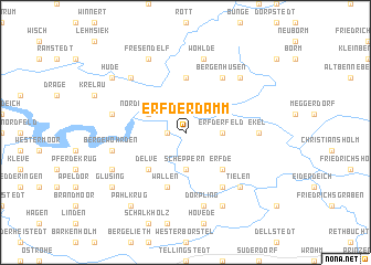 map of Erfderdamm