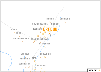 map of Erfoud