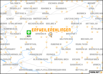 map of Erfweiler-Ehlingen