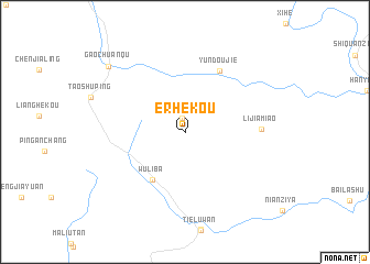 map of Erhekou