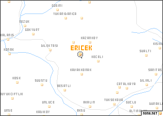 map of Ericek