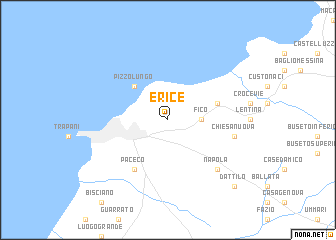 map of Erice