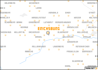 map of Erichsburg