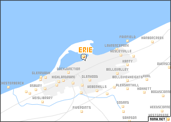 map of Erie