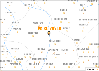 map of Erikliyayla