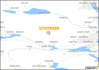 map of Eriknäsbo