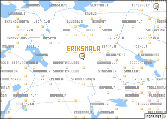 map of Eriksmåla