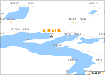 map of Erikstad