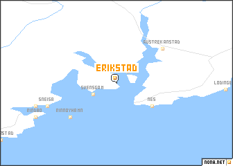 map of Erikstad