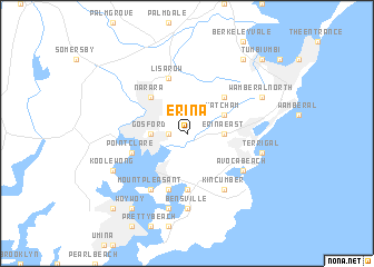 map of Erina